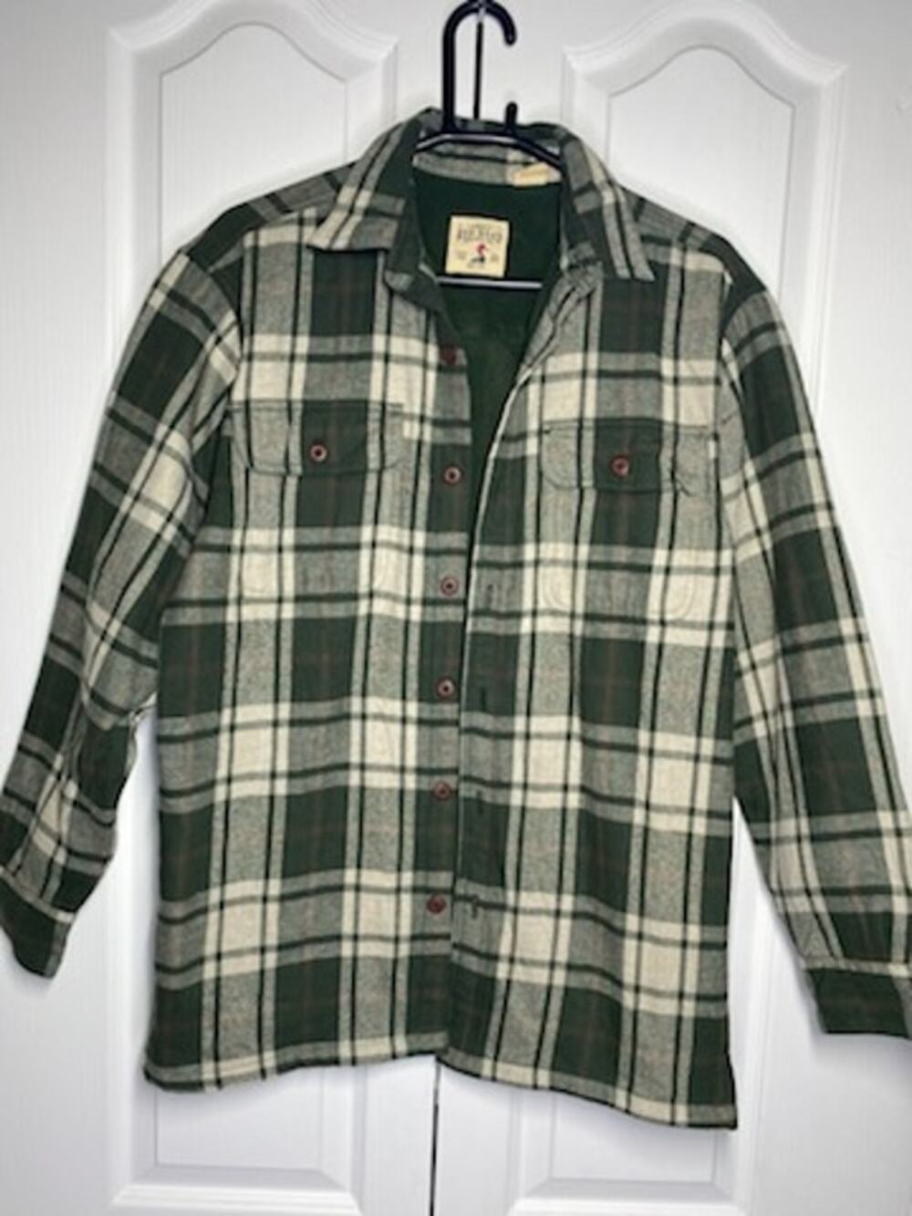 RedHead Men’s Green Plaid Fleece‑Lined Jacket Size Small Outdoor Casual